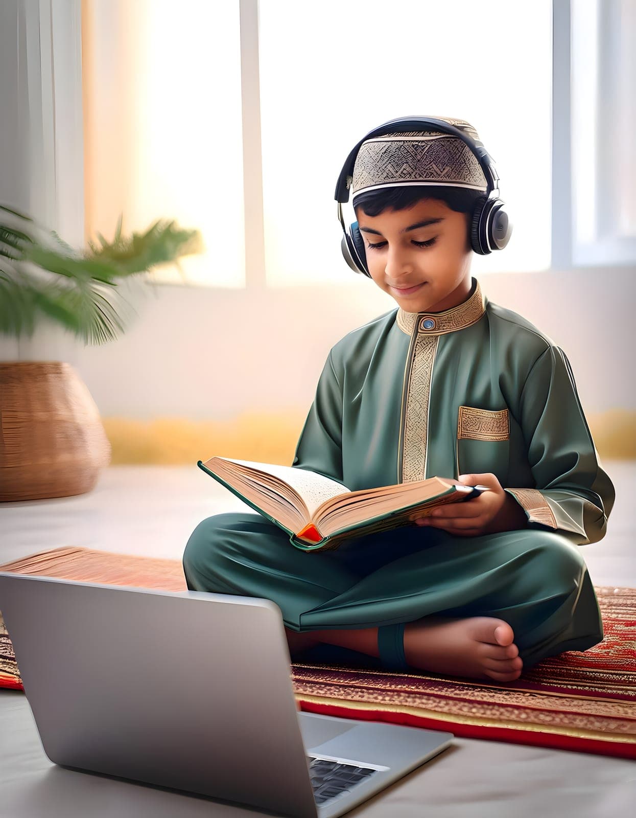 কুরআন মুখস্থকারী শিশু শিক্ষার্থী